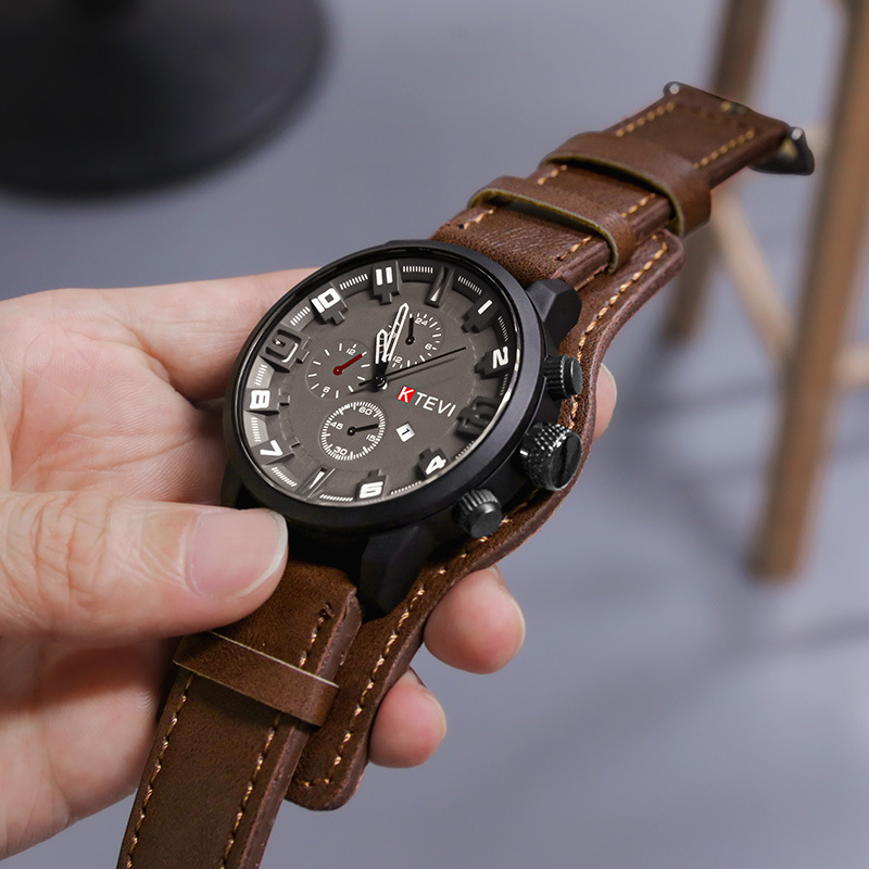 Solar Powered Watch - 레트로 남성용 시계 클래식 럭셔리 비즈니스