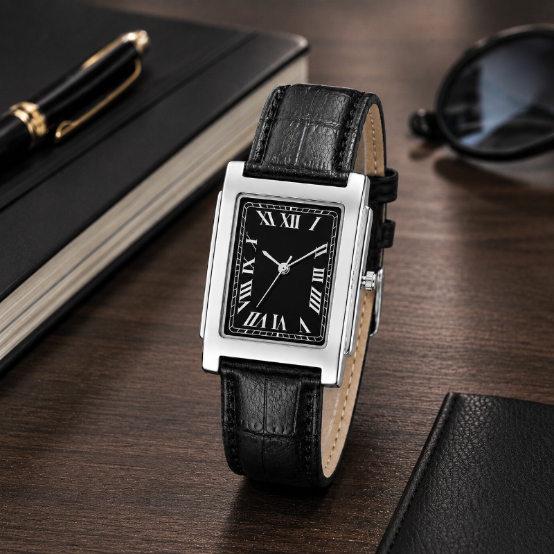 Smartwatch Vintage Watches For Men - 미니멀리스트 직사각형 남성용 시계 빈티지 로마