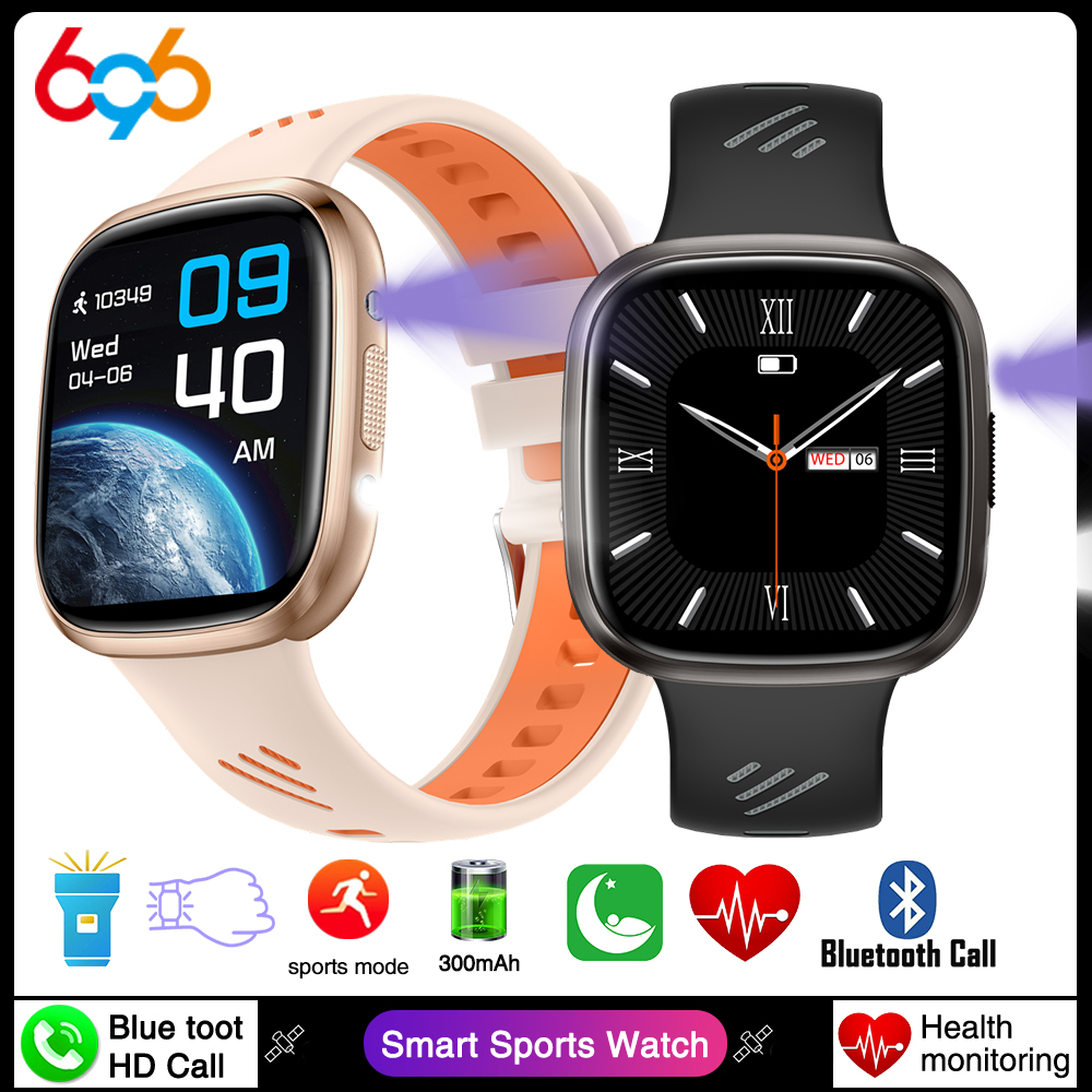 Smartwatch Purple Watches For Women - 스마트워치 남성용 BT 통화 LED 손전등