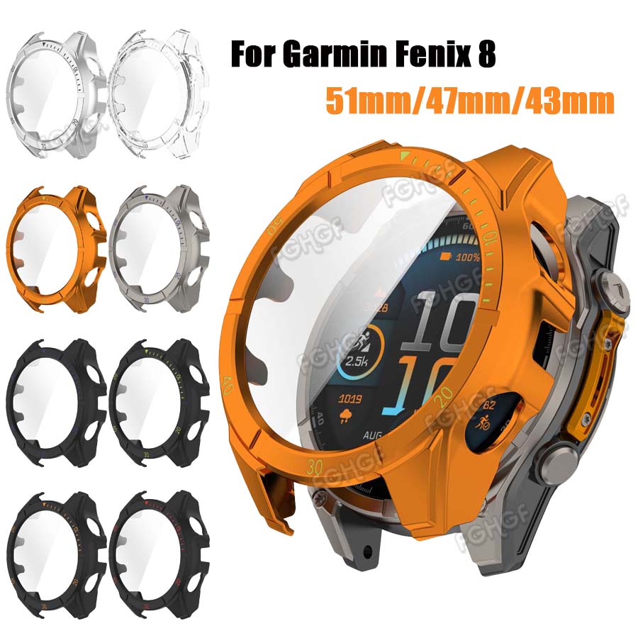 Solar Powered Watch - Garmin Fenix ​​8 용 케이스 43/47/51mm