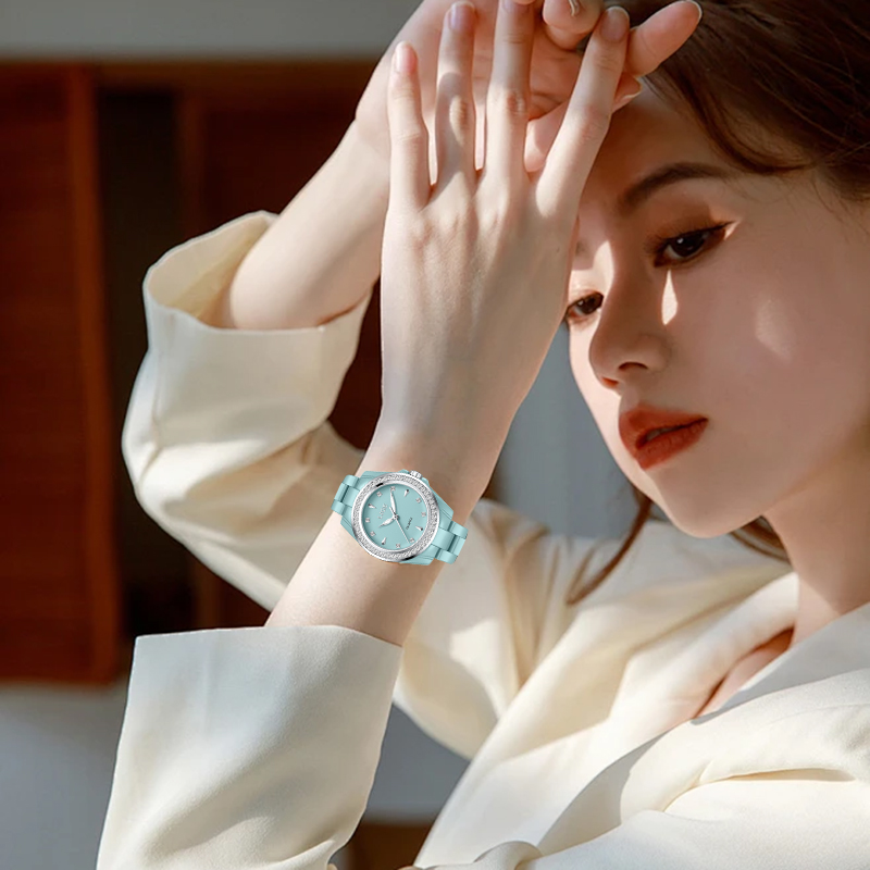Luxury Ceramic Watch - LIGE 우아하고 고급스러운 여성용 시계 패션