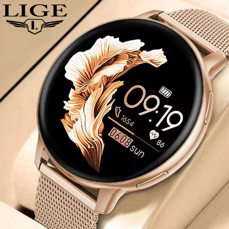 Smartwatch Angelo Watches - LIGE 블루투스 통화 스마트워치 여성 패션
