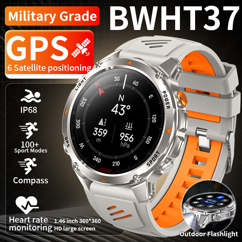 Smartwatch Watches For Men - LIGE 러기드 GPS 트랙 스마트워치 남성용