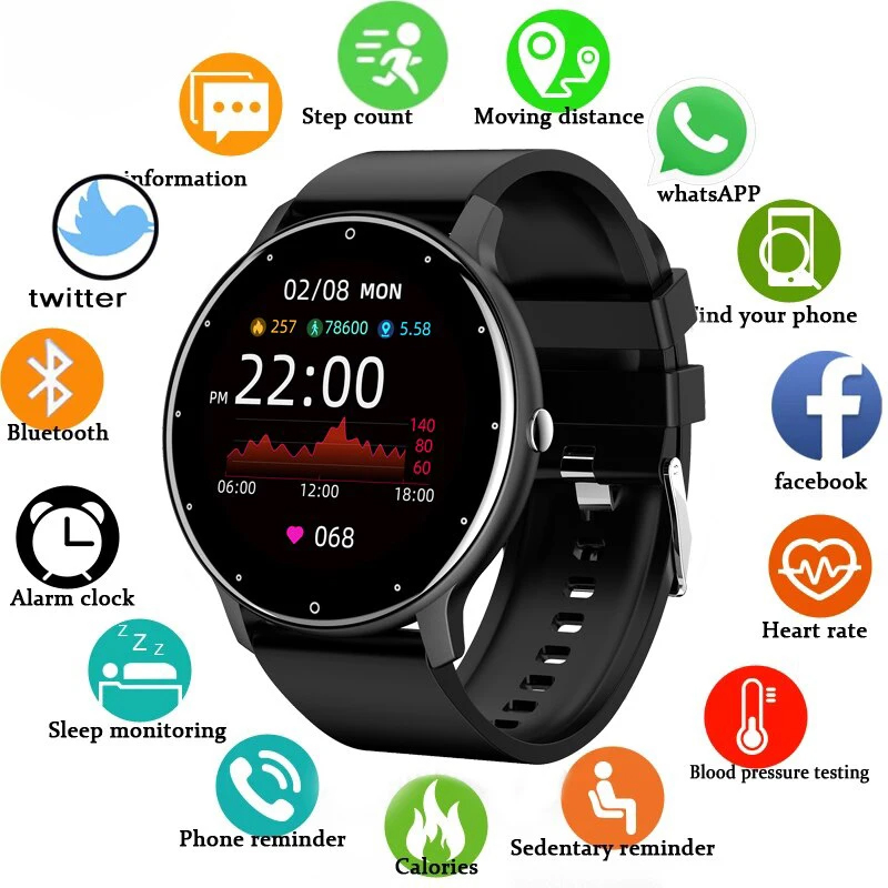 Smartwatch Angelo Watches - LIGE 스마트 시계 여성 남성 풀