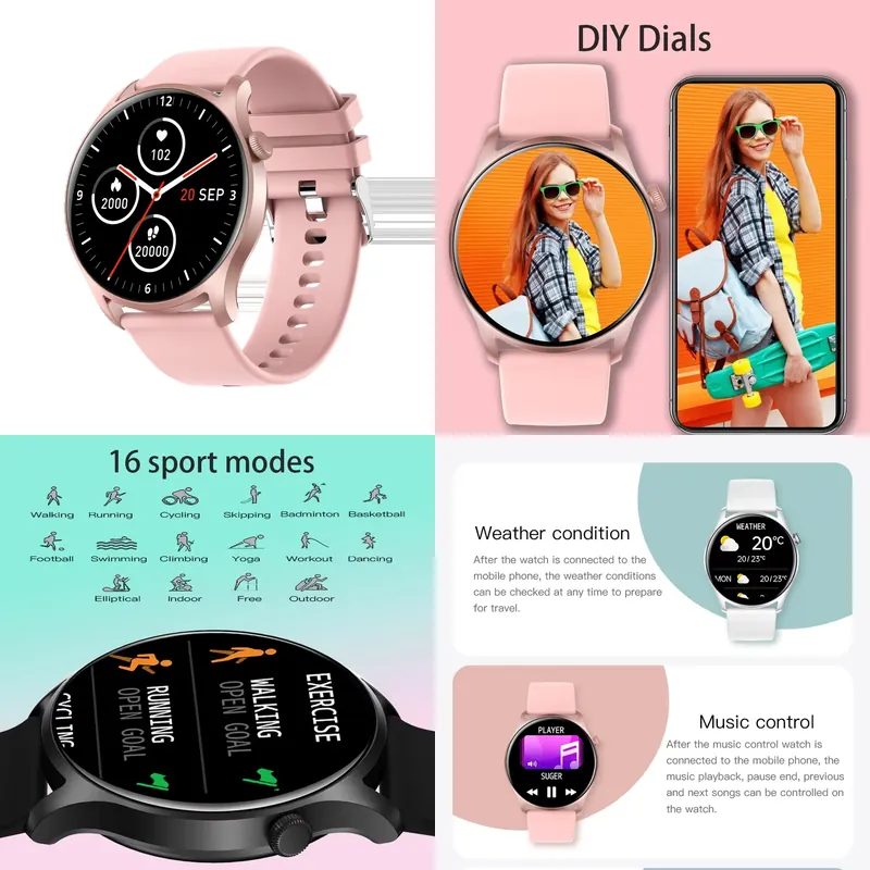 Smartwatch Watches For Men - SENBONO MAX8 남성용 스마트 시계 여성용