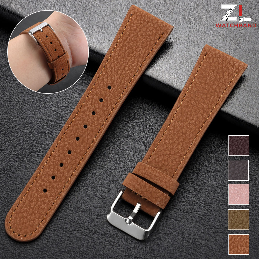 Smartwatch Purple Watches For Women - 리치 패턴 가죽 시계줄 22mm 시계밴드