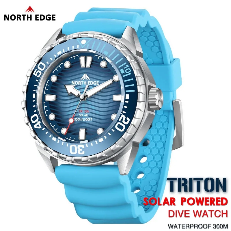 Solar Powered Watch - NORTH EDGE 2025 뉴 트라이톤 솔라