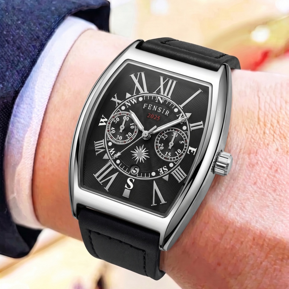Smartwatch Vintage Watches For Men - 배럴형 쿼츠 무브먼트, 빈티지 로마 숫자