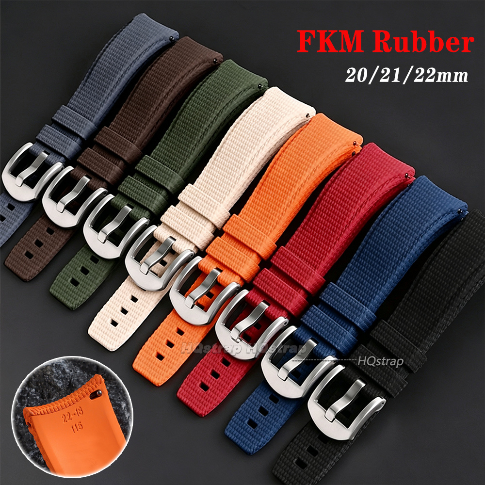 Watches Rolex Smartwatch - FKM 러버 시계줄 20mm 21mm 22mm