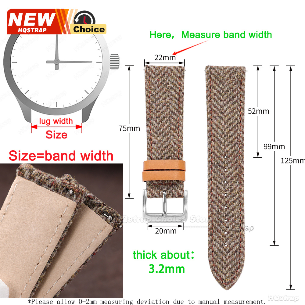 18mm 20mm 22mm 트위드 나일론 스트랩 스마트 - Watches Rolex Smartwatch 리뷰 및 가격