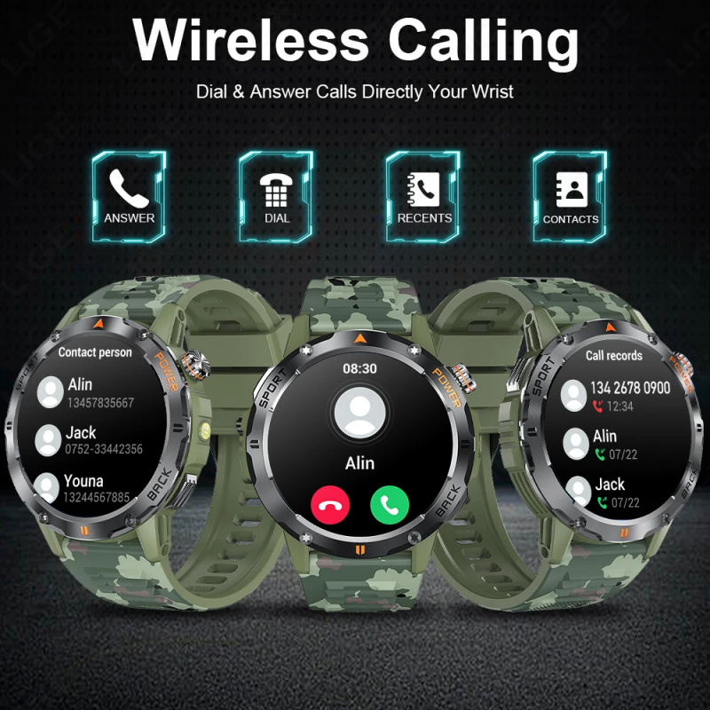 야외 스포츠 스마트워치 남성용 손전등 나침반 정보 표시 - Smartwatch Watches Wallpaper 리뷰 및 가격
