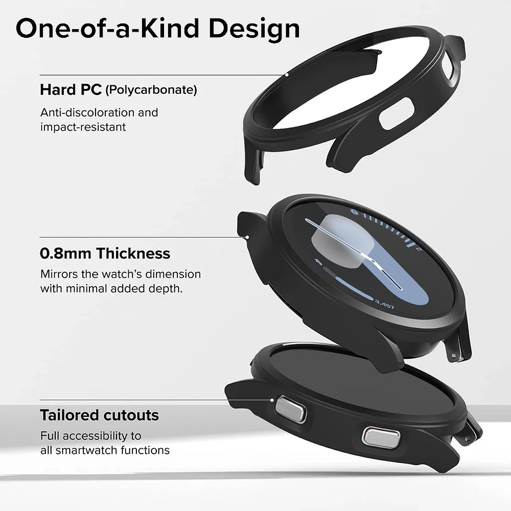 삼성 갤럭시 워치 7 케이스 커버, PC 프레임 보호  - Smartwatch Watches For Men 리뷰 및 가격