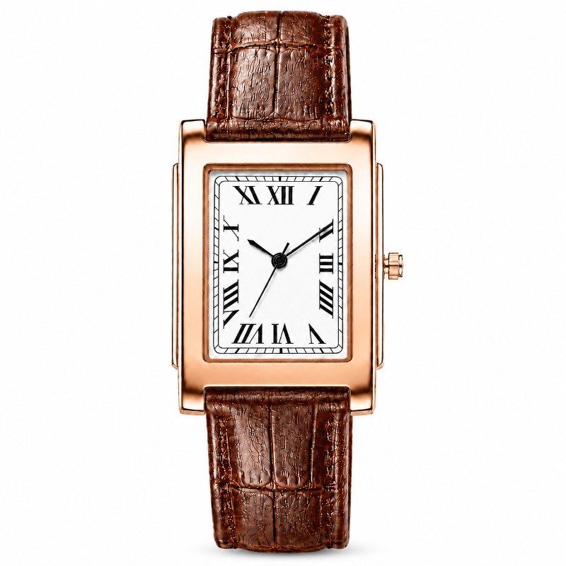 미니멀리스트 직사각형 남성용 시계 빈티지 로마 숫자 다 - Smartwatch Vintage Watches For Men 리뷰 및 가격