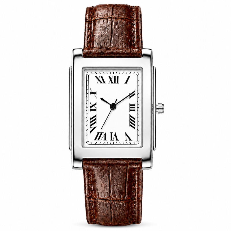 미니멀리스트 직사각형 남성용 시계 빈티지 로마 숫자 다 - Smartwatch Vintage Watches For Men 리뷰 및 가격