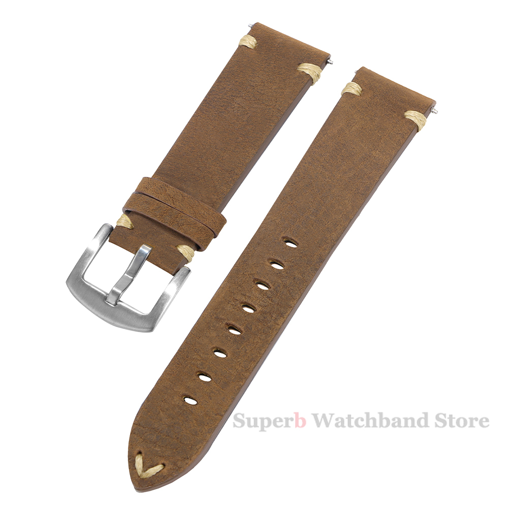 시계에 대 한 정품 가죽 스트랩 빈티지 이탈리아어 고민 - Smartwatch Vintage Watches For Men 리뷰 및 가격