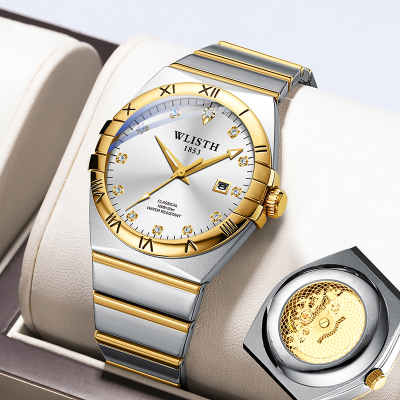 럭셔리 남성용 쿼츠 비즈니스 손목시계 스테인리스 스틸  - Smartwatch Watches Gift For Men 리뷰 및 가격
