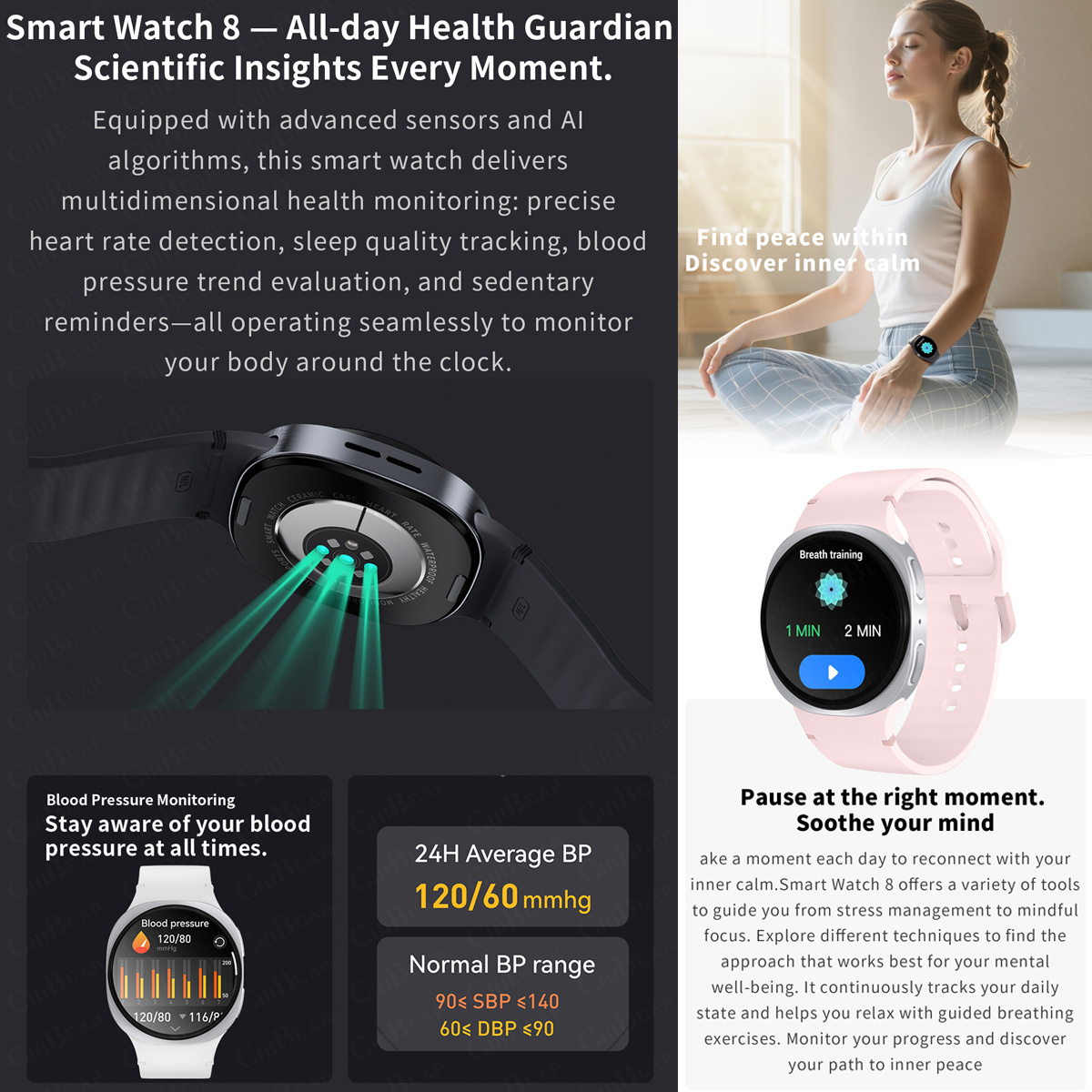 2026년 신형 시계 8 미니 GPS 트랙 스마트워치  - Smartwatch New Watches For Women 리뷰 및 가격