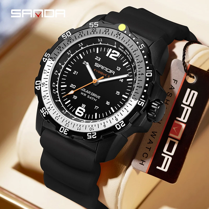 SANDA 럭셔리 뉴 남성용 태양열 시계 쿼츠 루미너스 - Solar Powered Watch 리뷰 및 가격