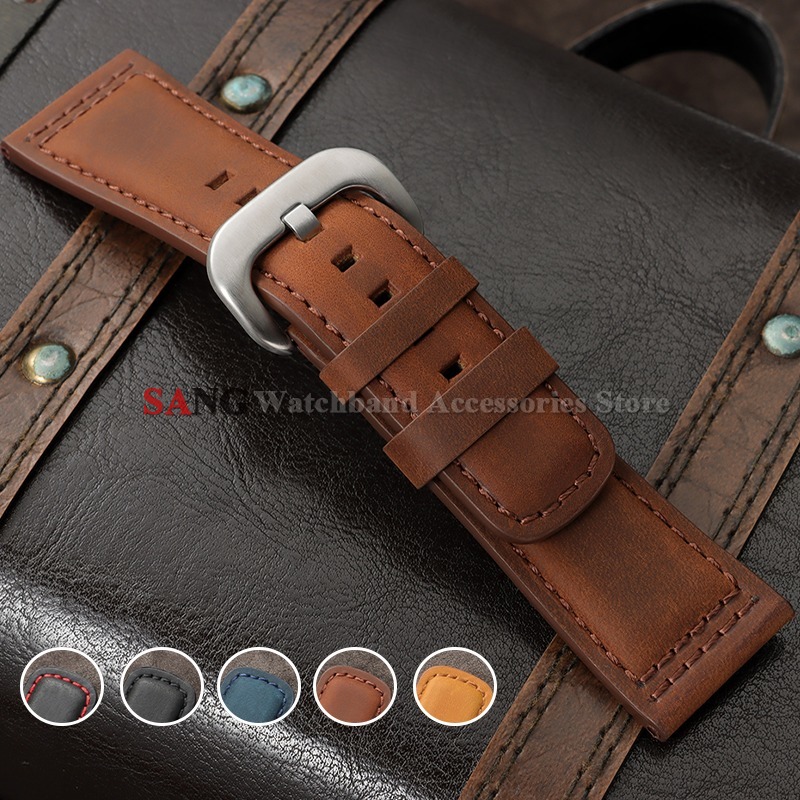 28mm 빈티지 가죽 시계줄 송아지 가죽 시계 팔찌 스 - Watches Rolex Smartwatch 리뷰 및 가격