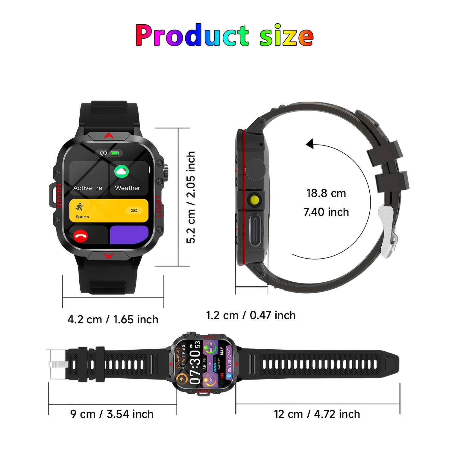 새로운 스마트 워치, 밝은 손전등, 다양한 스포츠 모드 - Smartwatch Watches Wallpaper 리뷰 및 가격