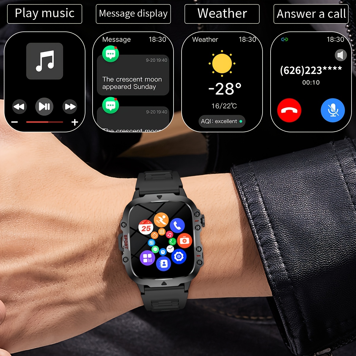 새로운 스마트 워치, 밝은 손전등, 다양한 스포츠 모드 - Smartwatch Watches Wallpaper 리뷰 및 가격