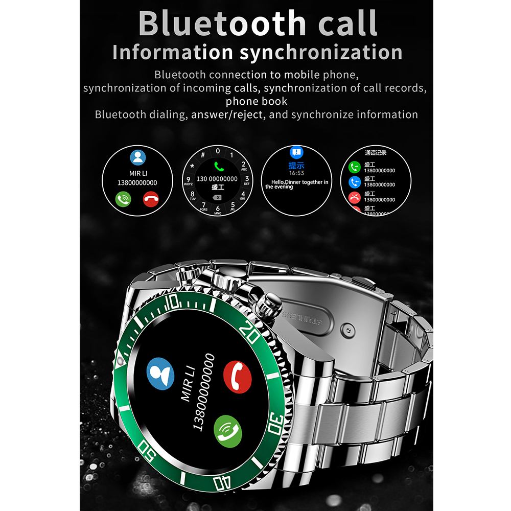 방수 스마트 시계 파란 치아 통화 메시지 표시 DIY  - Smartwatch Watches Wallpaper 리뷰 및 가격