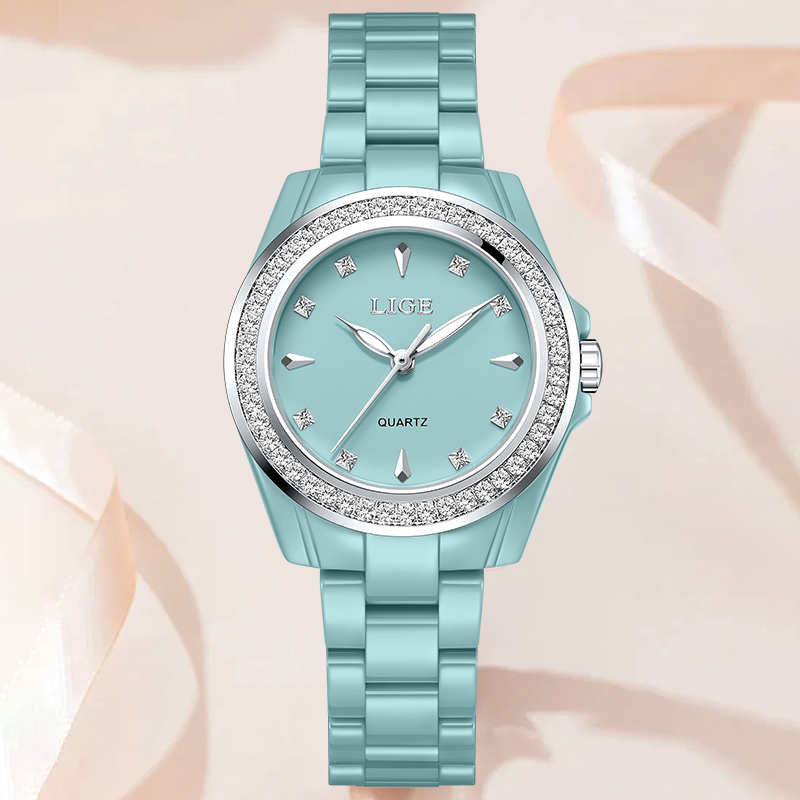 LIGE 우아하고 고급스러운 여성용 시계 패션 심플 세 - Luxury Ceramic Watch 리뷰 및 가격