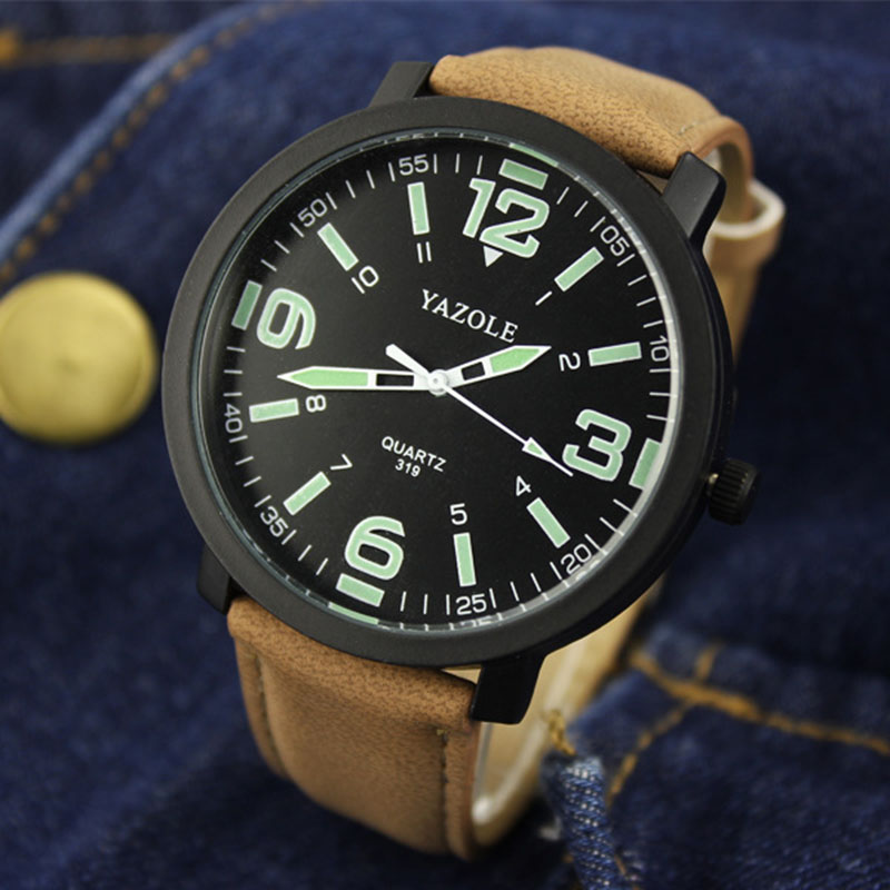 YAZOLE 남성용 야광 시계, 캐주얼 스포츠 시계,  - Solar Powered Watch 리뷰 및 가격