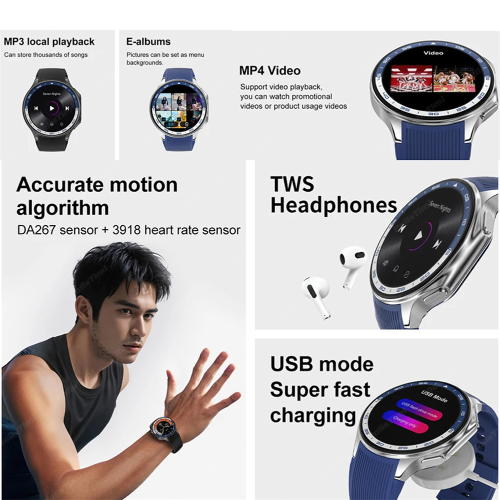 1.43 AMOLED 스마트 시계 3D 서라운드 비전  - Smartwatch Oppo Watch 리뷰 및 가격
