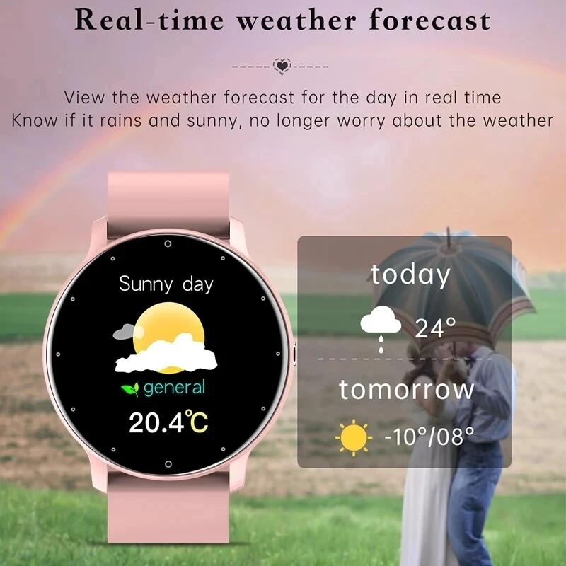 LIGE 방수 여성 스마트 밴드 시계 실시간 날씨 예보 - Smartwatch Angelo Watches 리뷰 및 가격