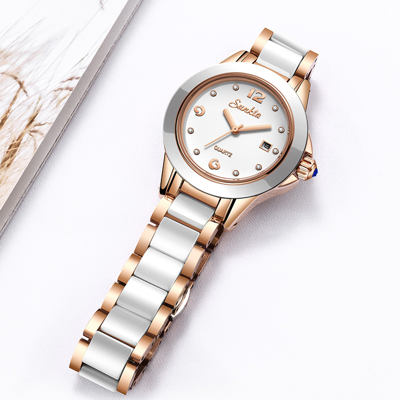 Sunkta 패션 캐주얼 쿼츠 여성 시계 우아한 럭셔리 - Luxury Ceramic Watch 리뷰 및 가격