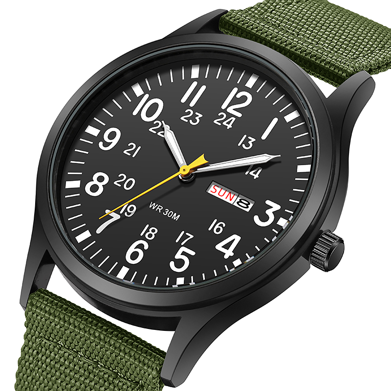 2024 TPW 필드 시계 읽기 쉬운 패브릭 스트랩 2 - Solar Powered Watch 리뷰 및 가격