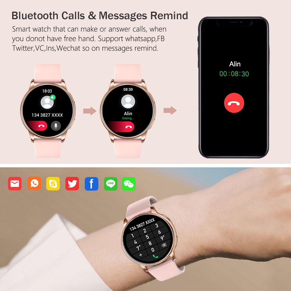 MEVADEN 1.32인치 여성 패션 스마트워치 블루투 - Smartwatch Angelo Watches 리뷰 및 가격