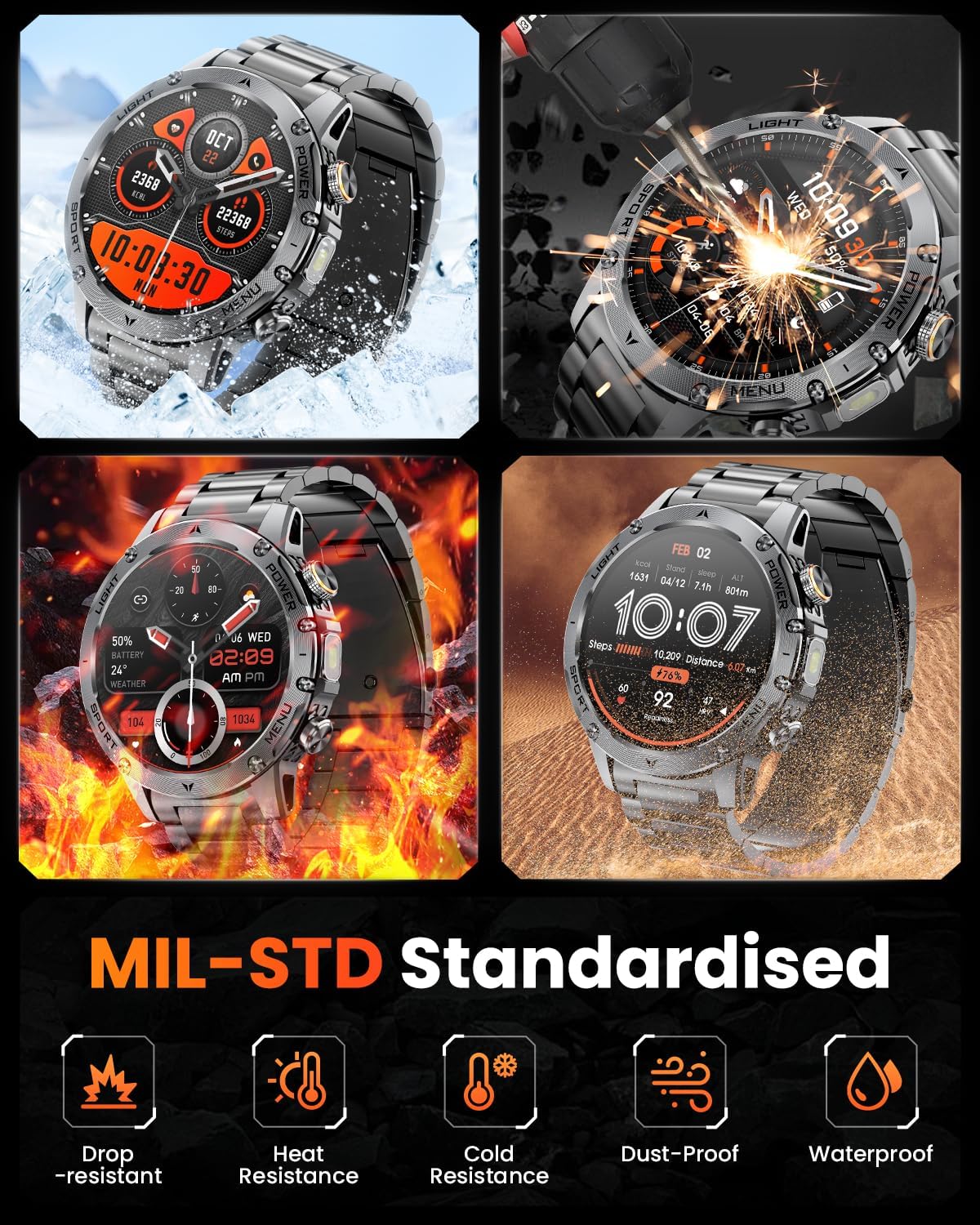 신제품 T-REX3 아웃도어 1000mAh 배터리 스마 - Smartwatch Watches Gift For Men 리뷰 및 가격