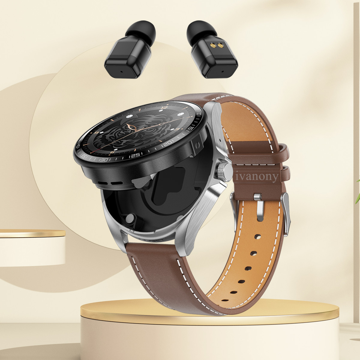헤드폰이 포함된 스마트 워치 2 in 1 AI 음성 보 - Smartwatch Watches Wallpaper 리뷰 및 가격