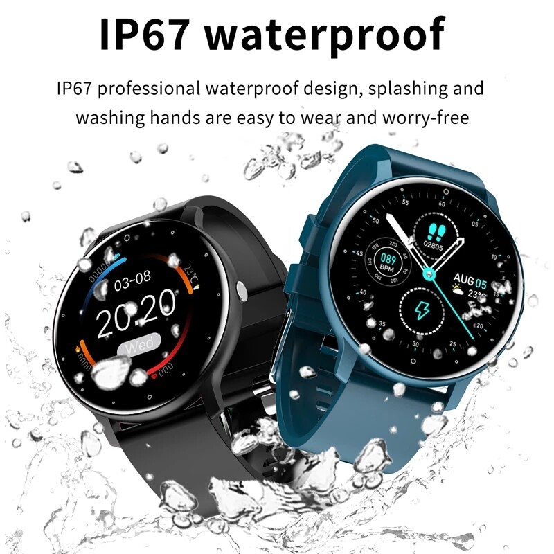 LIGE 스마트 시계 여성 남성 풀 터치 스크린 블루투 - Smartwatch Angelo Watches 리뷰 및 가격