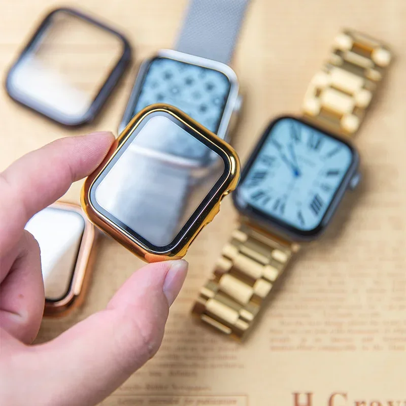 유리 + 케이스 Apple Watch 밴드 44mm 4 - Smartwatch Watches For Women Smart 리뷰 및 가격