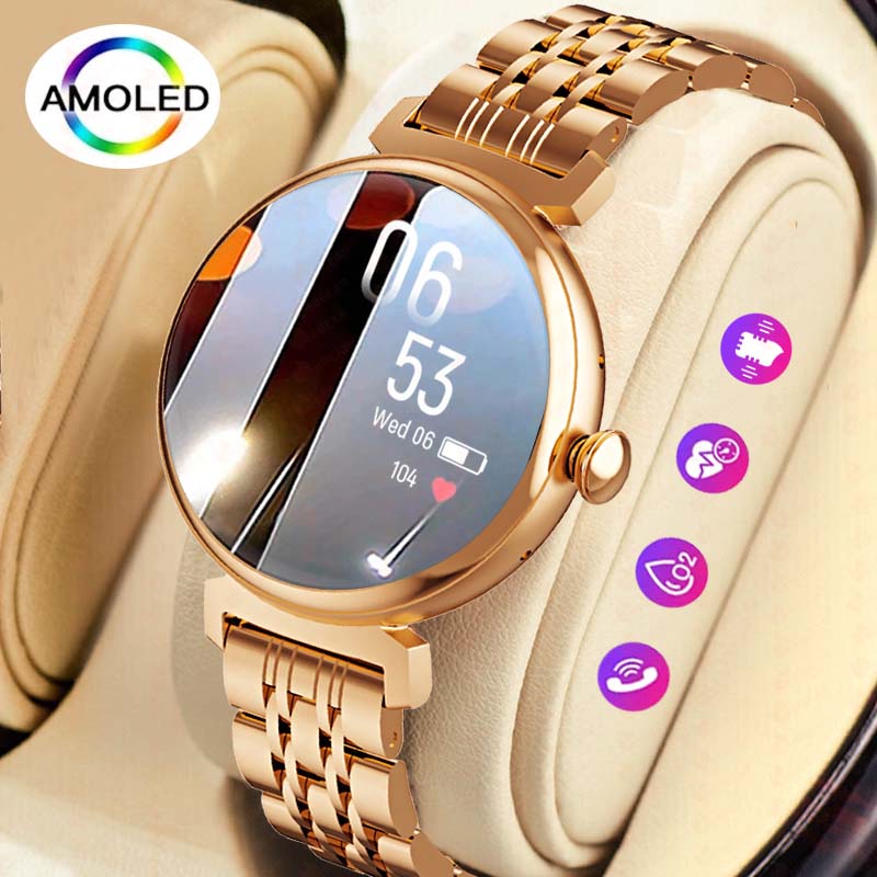 여성용 AMOLED 스크린 패션 스마트 워치 스크린,  - Smartwatch Angelo Watches 리뷰 및 가격